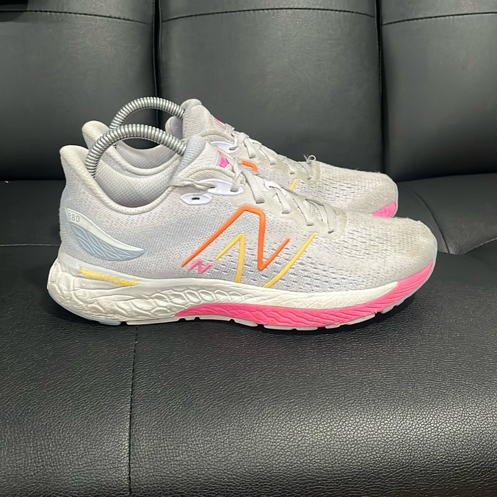 New Balance Womens Fresh Foam X 880 V12 W880G12 Gray Running Shoes 9
